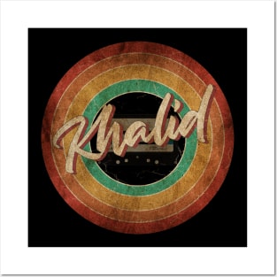 Khalid Vintage Circle Art Posters and Art